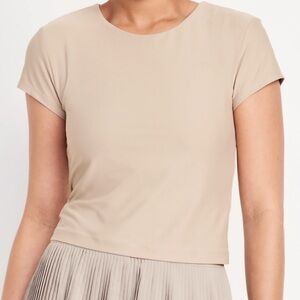 Women’s Old Navy Powersoft Support Crop Top Size Medium Savannah Grass